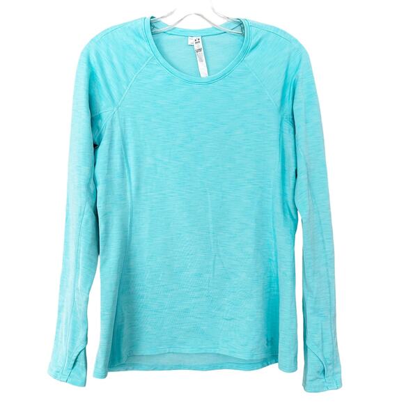 Under Armour Tops - Under Armour Cold Gear Light Blue Long Sleeve Shirt Sz M